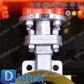 Didtek Triple Offset DN250 Actionneur pneumatique à action unique Valve papillon